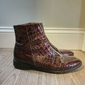 Italian Croc Booties Asoliani